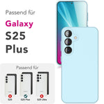 NALIA Silikonhülle für Samsung Galaxy S25 Plus – Kameraschutz & Innenfutter – PHOENIX (Soft-Touch Case) – Marke aus Berlin