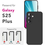 NALIA Silikonhülle für Samsung Galaxy S25 Plus – Kameraschutz & Innenfutter – PHOENIX (Soft-Touch Case) – Marke aus Berlin