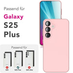 NALIA Silikonhülle für Samsung Galaxy S25 Plus – Kameraschutz & Innenfutter – PHOENIX (Soft-Touch Case) – Marke aus Berlin