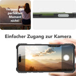 NALIA Magnetische Panzerhülle für iPhone 16 Pro – MagSafe kompatibel & Kamera-Stand – GRANITE (Outdoor Schutzhülle Stoßfest) – Marke aus Berlin