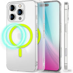 NALIA Ultra Slim Hardcase für iPhone 16 Pro Max – MagSafe Kompatibel & Nachleuchtender Ring – THINIX GLOW (Matt-Transparent & 0,3mm Dünn) – Marke aus Berlin
