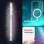 NALIA Magnet Hülle für iPhone 16 Pro – MagSafe kompatibel & Camera Control Schutz (Touch-fähig) – STRIVE (Hardcase Rückseite & Silikon-Rahmen) – Marke aus Berlin
