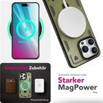 NALIA Magnetische Panzerhülle für iPhone 16 Pro Max – Ring-Halterung 360° & MagSafe kompatibel – STORMGUARD (Outdoor Case) – Marke aus Berlin