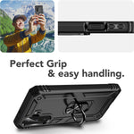 NALIA Panzerhülle für Samsung Galaxy A26 – Ring-Ständer 360° & Magnet-Halterung Kompatibel – RINGDEFEND (Stoßfestes Outdoor Case) – Marke aus Berlin