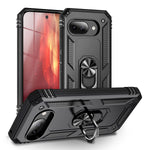 NALIA Panzerhülle für Google Pixel 9a – Ring-Ständer 360° & Magnet-Halterung Kompatibel – RINGDEFEND (Stoßfestes Outdoor Case) – Marke aus Berlin