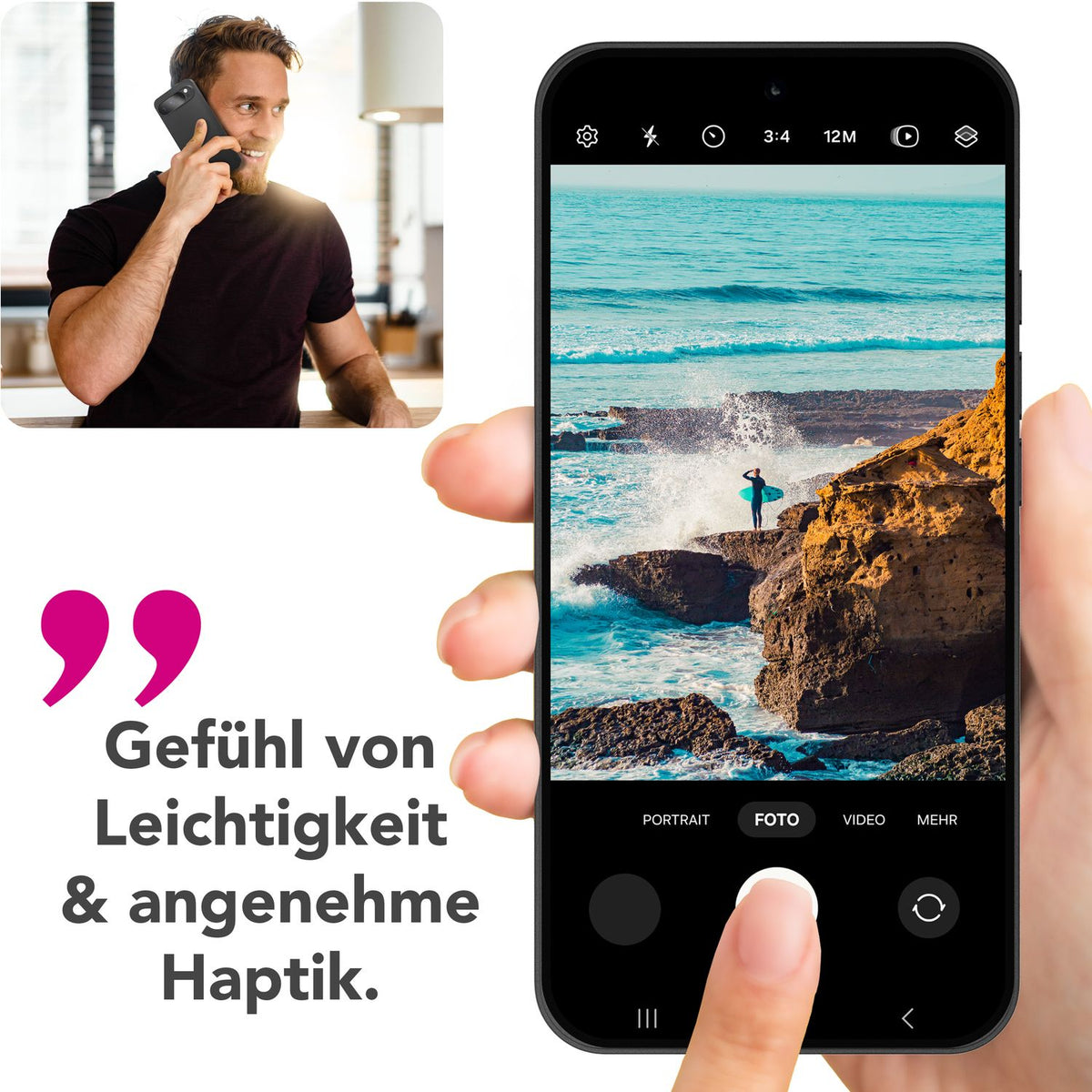 NALIA Ultra Slim Hardcase für Google Pixel 9 Pro XL – Matt & 0.3mm Dünn – PHANTOM (Dünnes Cover & Kamera-Vollschutz) – Marke aus Berlin