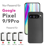 NALIA Ultra Slim Hardcase für Google Pixel 9 Pro – Matt & 0.3mm Dünn – PHANTOM (Dünnes Cover & Kamera-Vollschutz) – Marke aus Berlin