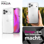 NALIA Transparente Silikonhülle für iPhone 18 Pro Max / 17 Pro Max – Anti-Gelb & Rutschfest – GLAZE (Handyhülle Kristallklar, Schlank & Stoßfest) – Marke aus Berlin