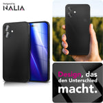 NALIA Matte Silikonhülle für iPhone 17 – Slim, Schwarz & Rutschfest – STRIDER (Soft Case, Kameraschutz & Stoßfest) – Marke aus Berlin