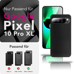 NALIA Matte Silikonhülle für Google Pixel 10 Pro XL – Slim, Schwarz & Rutschfest – STRIDER (Soft Case, Kameraschutz & Stoßfest) – Marke aus Berlin