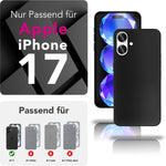 NALIA Ultra Slim Hardcase für iPhone 17 – Matt & 0.3mm Dünn – PHANTOM (Dünnes Cover & Kamera-Vollschutz) – Marke aus Berlin