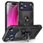 NALIA Panzerhülle für iPhone 18 Pro Max / 17 Pro Max – Ring-Ständer 360° & Magnet-Halterung Kompatibel – RINGDEFEND (Stoßfestes Outdoor Case) – Marke aus Berlin