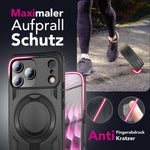 NALIA Magnetische Panzerhülle für iPhone 18 Pro Max / 17 Pro Max – Ring-Halterung 360° & MagSafe kompatibel – STORMGUARD (Outdoor Case) – Marke aus Berlin