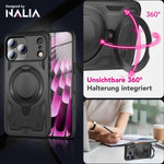 NALIA Magnetische Panzerhülle für iPhone 18 Pro Max / 17 Pro Max – Ring-Halterung 360° & MagSafe kompatibel – STORMGUARD (Outdoor Case) – Marke aus Berlin