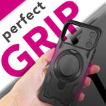 NALIA Magnetische Panzerhülle für iPhone 18 Pro Max / 17 Pro Max – Ring-Halterung 360° & MagSafe kompatibel – STORMGUARD (Outdoor Case) – Marke aus Berlin