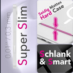 NALIA Ultra Slim Hardcase für iPhone 17 – MagSafe Kompatibel & Nachleuchtender Ring – THINIX GLOW (Matt-Transparent & 0,3mm Dünn) – Marke aus Berlin