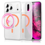 NALIA Ultra Slim Hardcase für iPhone 18 Pro Max / 17 Pro Max – MagSafe Kompatibel & Nachleuchtender Ring – THINIX GLOW (Matt-Transparent & 0,3mm Dünn) – Marke aus Berlin Namma Markt