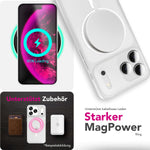 NALIA Ultra Slim Hardcase für iPhone 18 Pro Max / 17 Pro Max – MagSafe Kompatibel & Nachleuchtender Ring – THINIX GLOW (Matt-Transparent & 0,3mm Dünn) – Marke aus Berlin Namma Markt