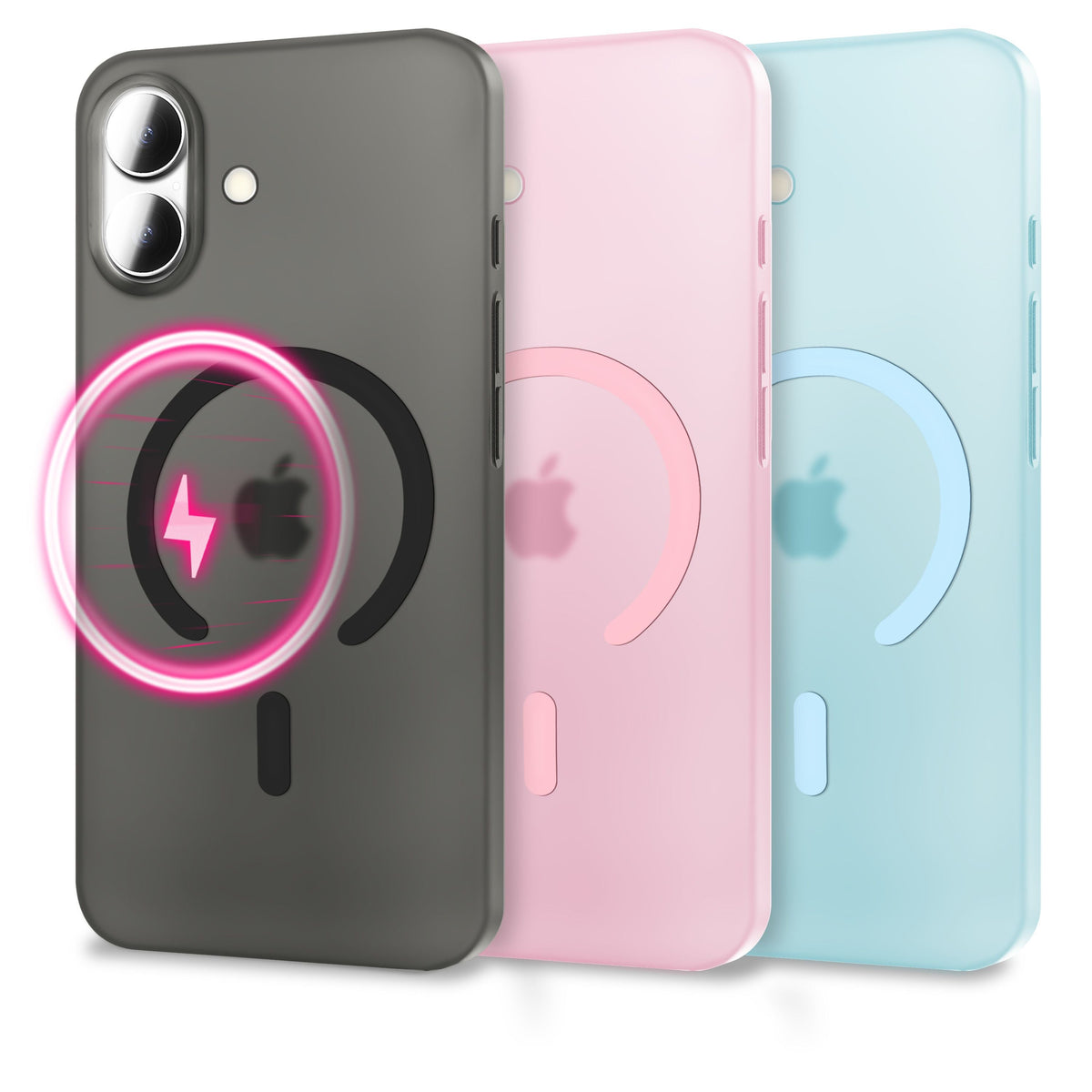 NALIA Ultra-Slim Hardcase für iPhone 17 – MagSafe kompatibel & 0.3mm Dünn – THINIX (Matte Semi-Transparente Hülle) – Marke aus Berlin