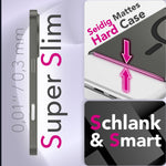 NALIA Ultra-Slim Hardcase für iPhone 17 – MagSafe kompatibel & 0.3mm Dünn – THINIX (Matte Semi-Transparente Hülle) – Marke aus Berlin