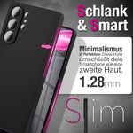 NALIA Matte Silikonhülle für Samsung Galaxy S26 Ultra – Slim, Schwarz & Rutschfest – STRIDER (Soft Case, Kameraschutz & Stoßfest) – Marke aus Berlin