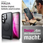 NALIA Mattes Magnet-Hardcase für Samsung Galaxy S26 Ultra – MagSafe kompatibel & Klappständer – TRITON (Stoßfeste Anti-Gelb Handyhülle) – Marke aus Berlin