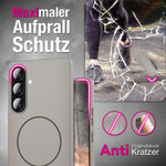 NALIA Ultradünnes Magnet-Hardcase für Samsung Galaxy A57 – MagSafe kompatibel, Matt & Anti-Fingerabdruck – CLOUD (Vergilbungsfreie Handyhülle) – Marke aus Berlin