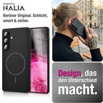 NALIA Ultradünnes Magnet-Hardcase für Samsung Galaxy A57 – MagSafe kompatibel, Matt & Anti-Fingerabdruck – CLOUD (Vergilbungsfreie Handyhülle) – Marke aus Berlin