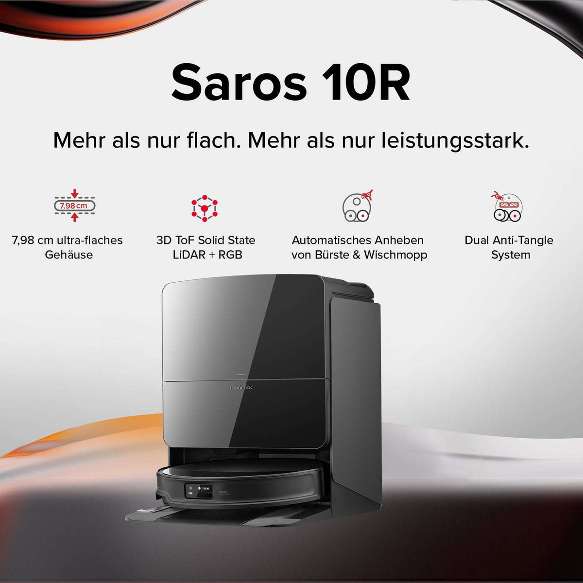 Roborock Saros 10R Saugroboter mit Wischfunktion & abnehmbarem Wischmopp Namma Markt