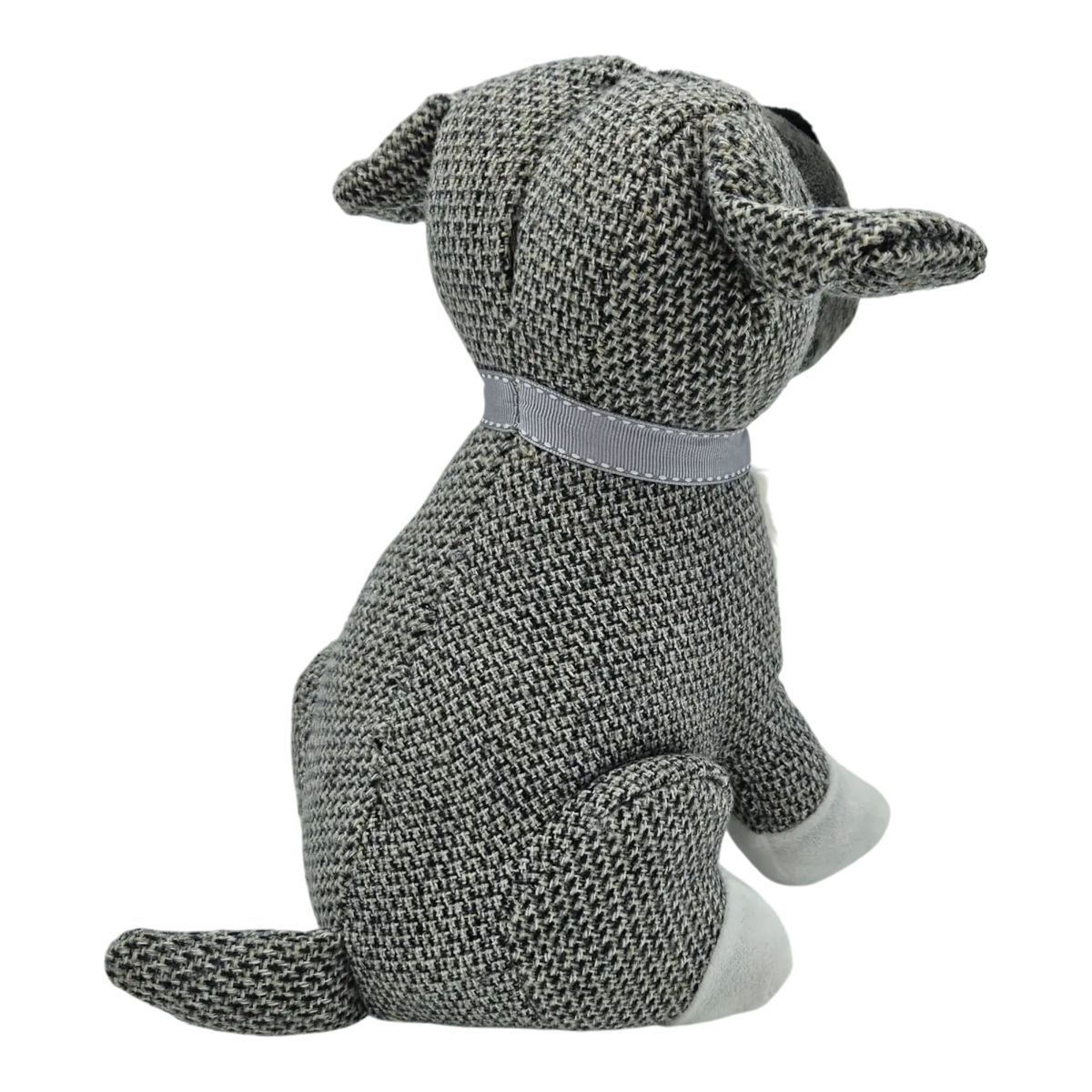 Dekorativer Türstopper für Zuhause und Büro Boden-Türstopper Stofftier karierter Hund