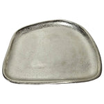 Dekoteller Metall silber Dekoschale Metallteller Deko Schale Teller 20 x 18 cm