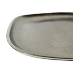 Dekoteller Metall silber Dekoschale Metallteller Deko Schale Teller 25 x 22 cm
