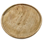 Dekoteller Teller Mango Holz Dekobrett Untersetzer Schmuckteller Tablett Ø 25 cm