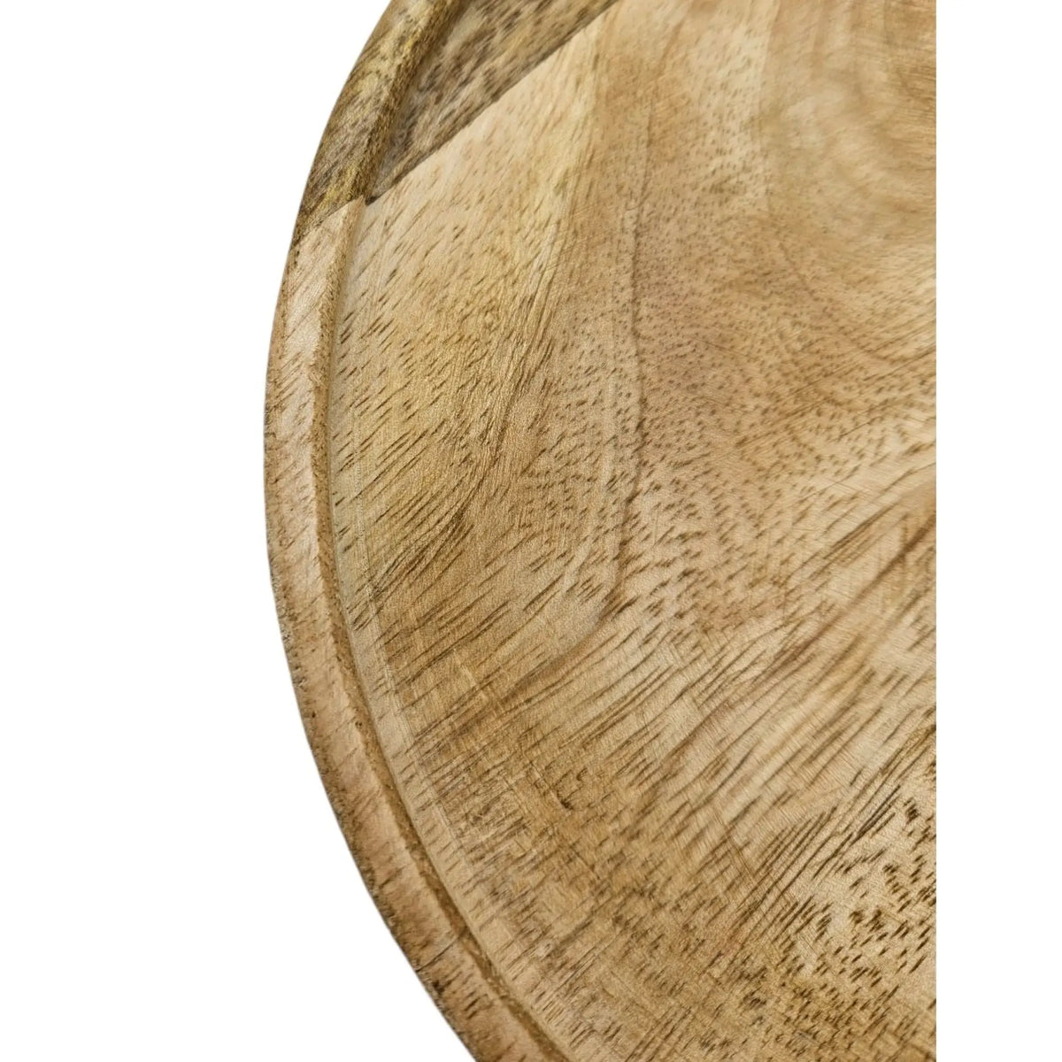 Dekoteller Teller Mango Holz Dekobrett Untersetzer Schmuckteller Tablett Ø 25 cm