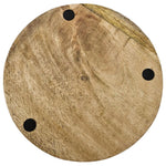 Dekoteller Teller Mango Holz Dekobrett Untersetzer Schmuckteller Tablett Ø 25 cm