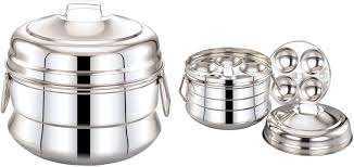 Diamond Steel Idly Pot Small (9 Idly) Namma Markt