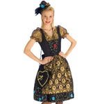 Dirndl Gloria für Damen | Schwarz Gold