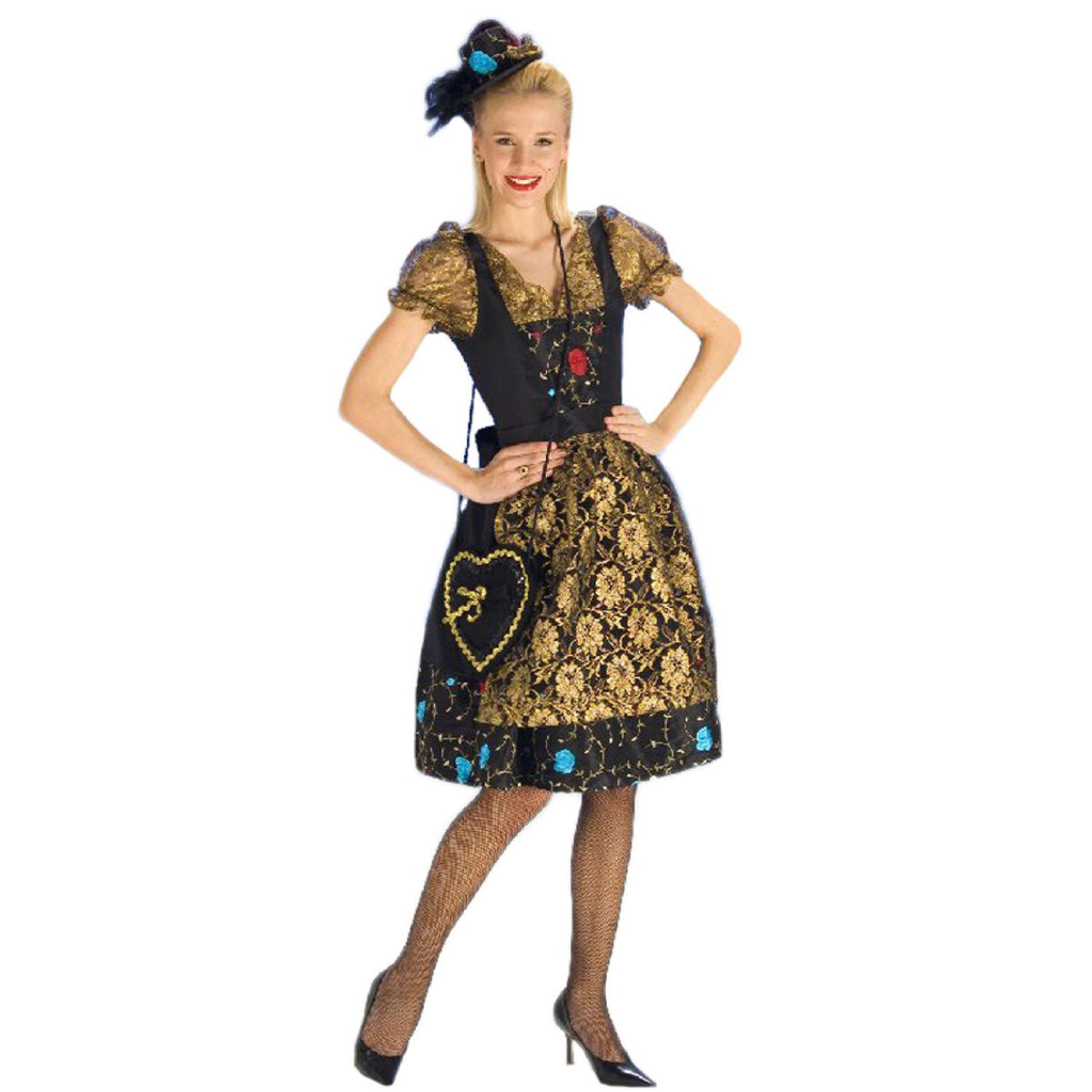 Dirndl Gloria für Damen | Schwarz Gold