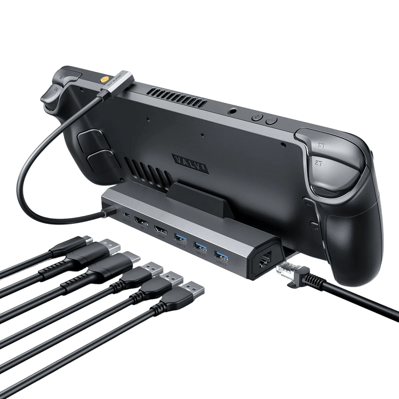 Docking Station für Steam Deck LCD & OLED/ROG Ally X - 7 in 1