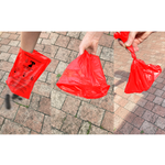 100 Stück rote Hundekotbeutel 21×31,5 cm – Reißfest & geruchsdicht