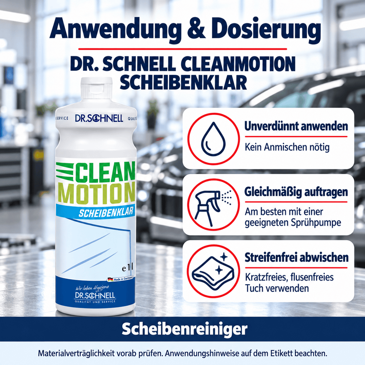 Dr. Schnell Cleanmotion Scheibenklar Autoscheibenreiniger