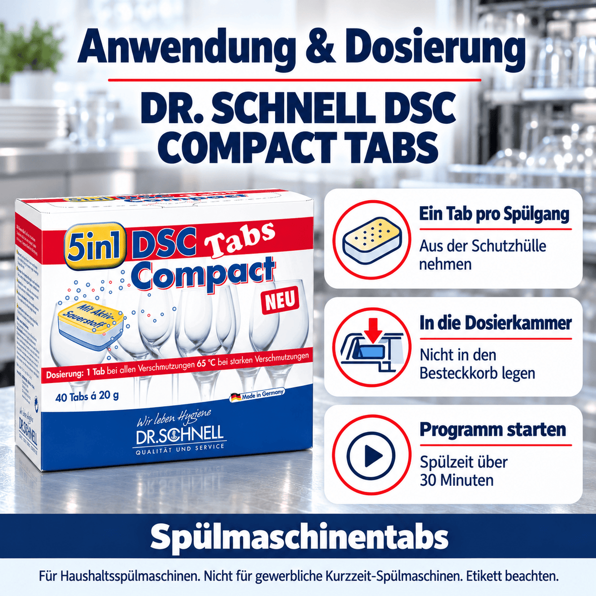 Dr. Schnell DSC Compact Tabs 5in1 Spülmaschinentabs
