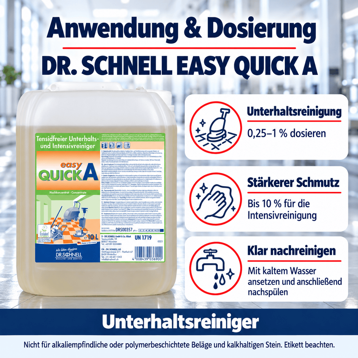 Dr. Schnell Easy Quick A Tensidfreier alkalischer Unterhaltsreiniger