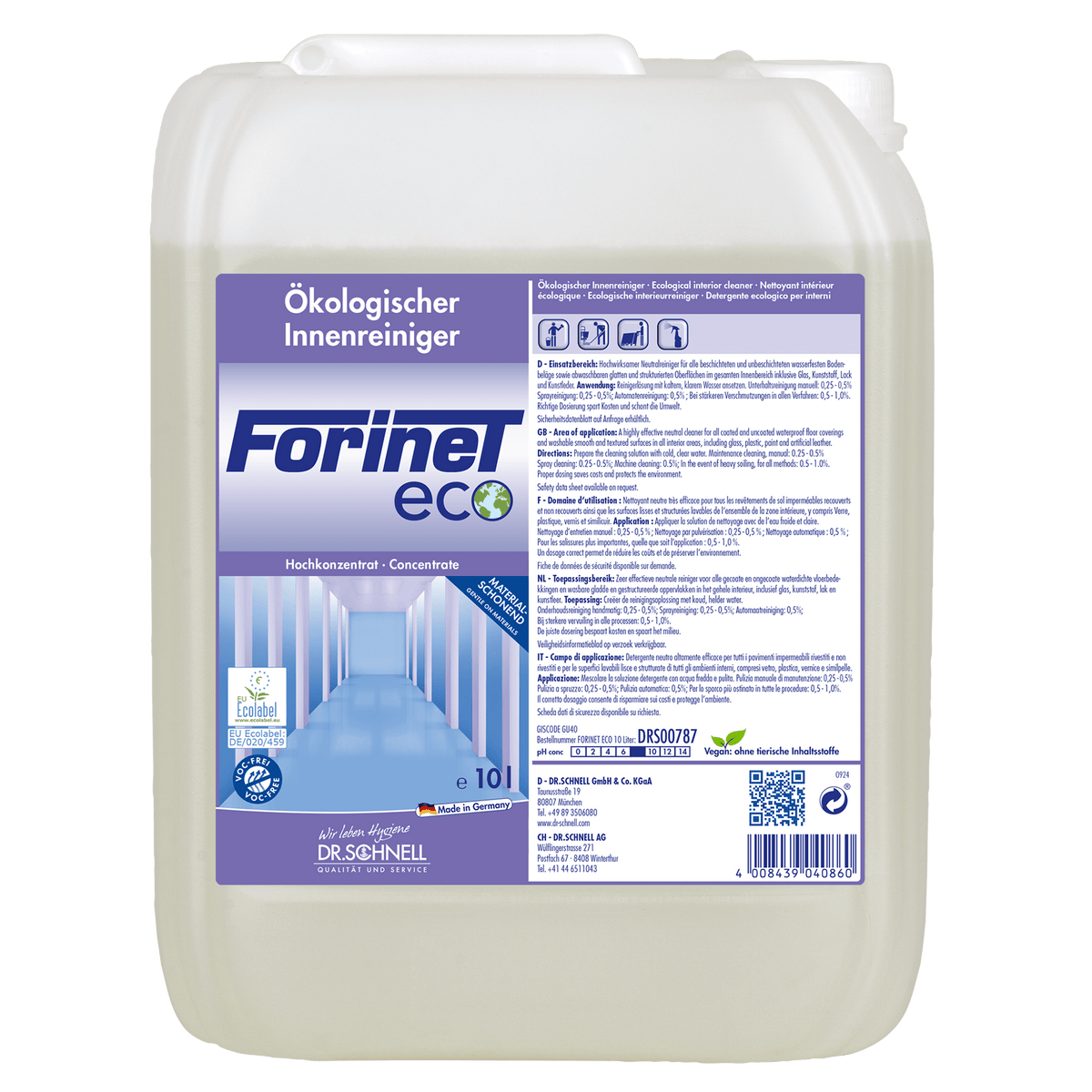Dr. Schnell Forinet ECO Neutralreiniger für Innenbereiche