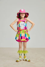 Rainbow Check Linen Tank Top