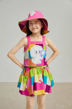 Rainbow Check Linen Tank Top