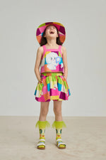 Rainbow Check Linen Tank Top