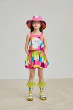 Rainbow Check Linen Tank Top