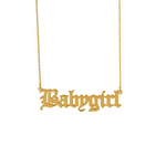 'BABYGIRL‘ NECKLACE 18K GOLD PLATED