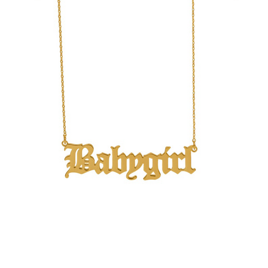 'BABYGIRL‘ NECKLACE 18K GOLD PLATED